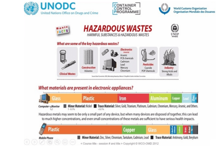UNODC Online Workshop on Countering Illegal Hazardous Waste&nbsp;Trafficking